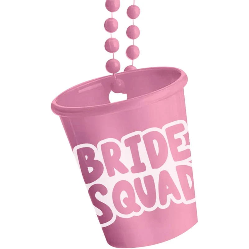 Bride Squad Ketting Roze Shotglaasje
