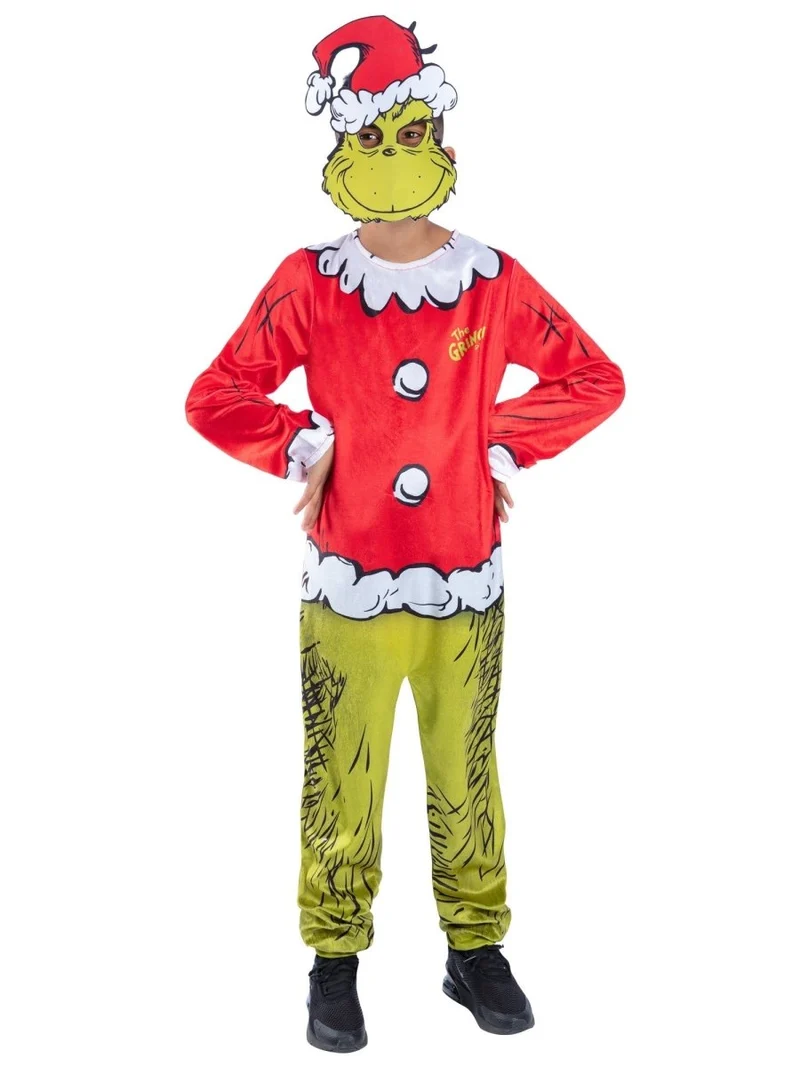 De Grinch Kostuum Kind Kerstman
