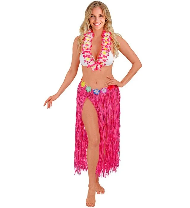 Hawaii Rok Roze Met Bloemenriem 80cm