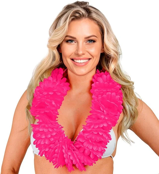 Bloemen Hawaii Krans Roze