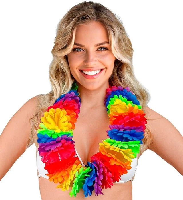 Regenboog Hawaii Krans Bloemen