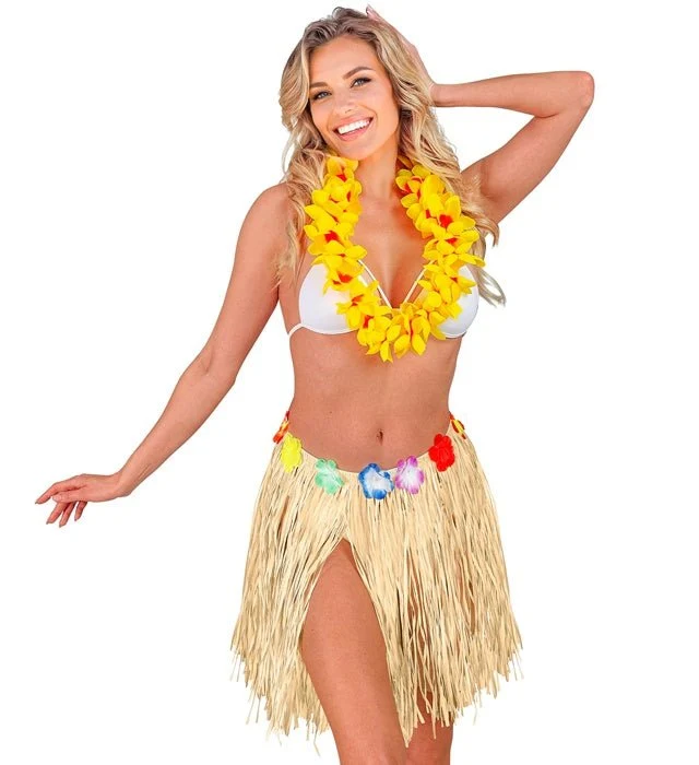 Hawaii Rok Beige Bloemen