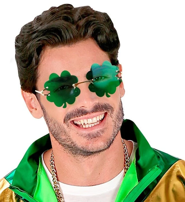 St. Patrick'S Day Bril Groen Klaver