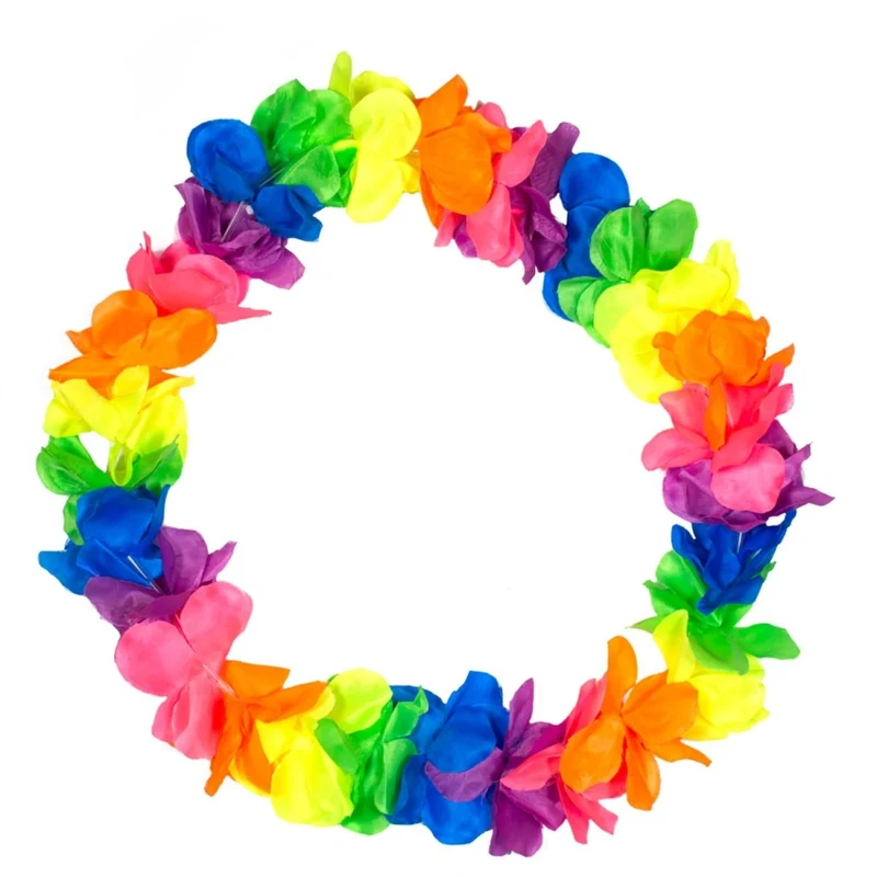 Hawaii Krans Regenboog 95cm