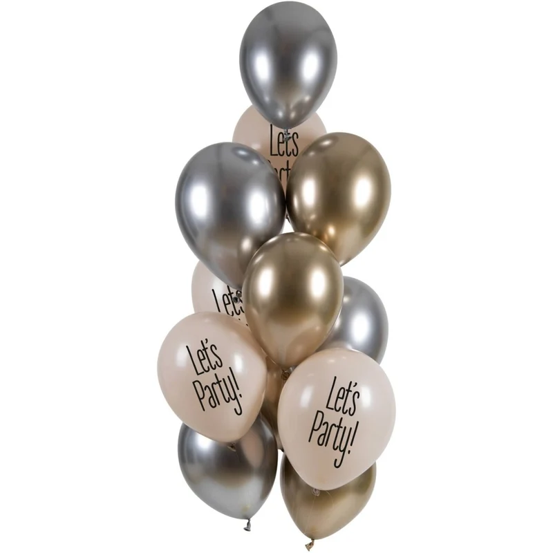 Party Ballonnen Set Let'S Party 33cm 12st