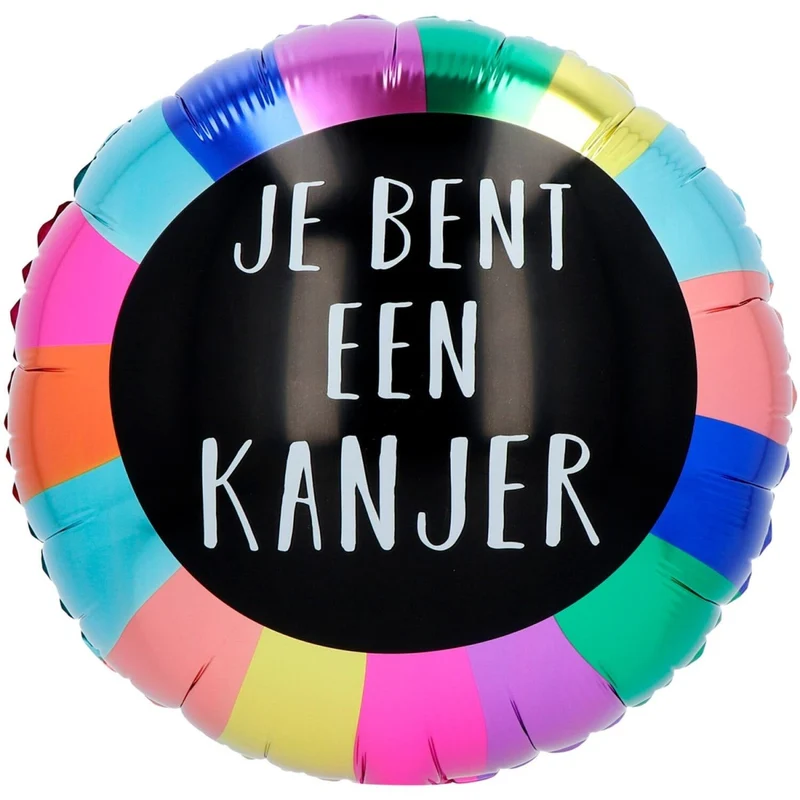 Gekleurde Folie Ballon Je Bent Een Kanjer Leeg 45cm