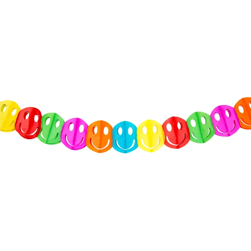 Smiley Slinger Gekleurd 2m