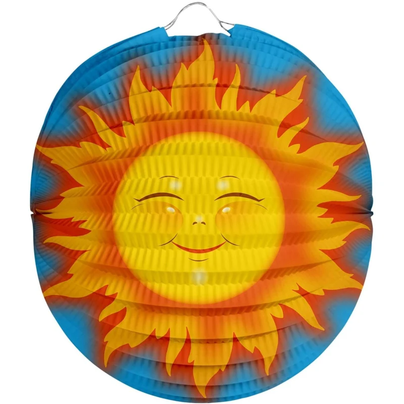 Zon Lampion Gekleurd 22cm