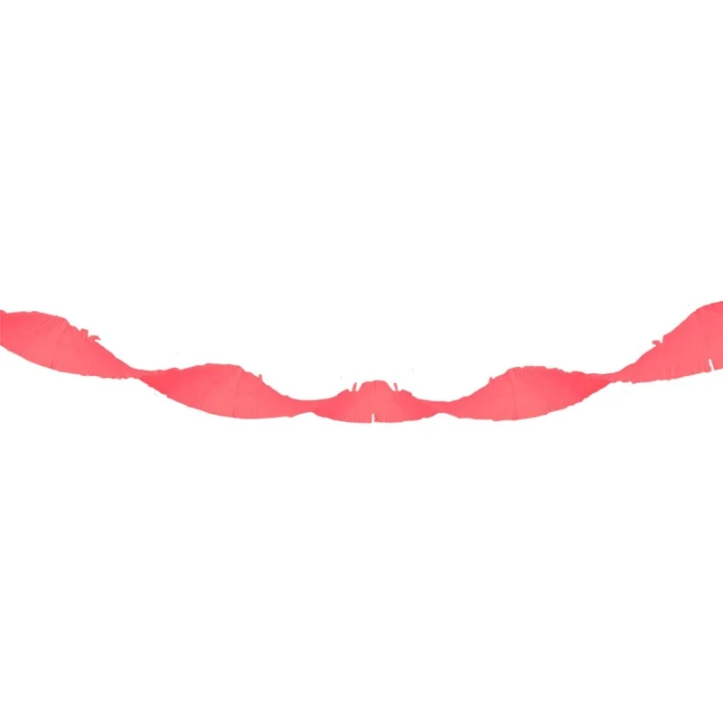 Neon Roze Slinger Crepe Papier 18m