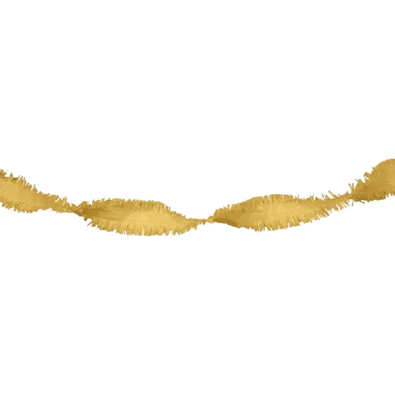 Gouden Slinger Crepe Papier 6m
