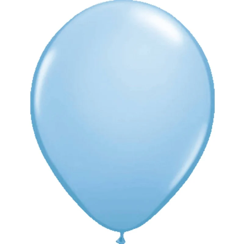 Lichtblauwe Ballonnen Metallic Basic 30cm 10st