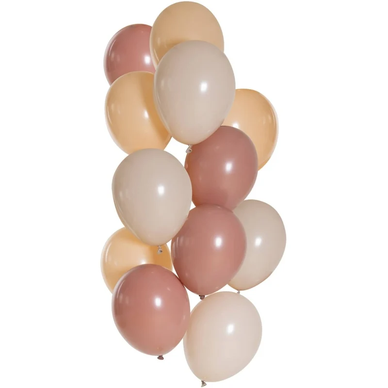 Gekleurde Ballonnen Set Blush Crush 33cm 12st