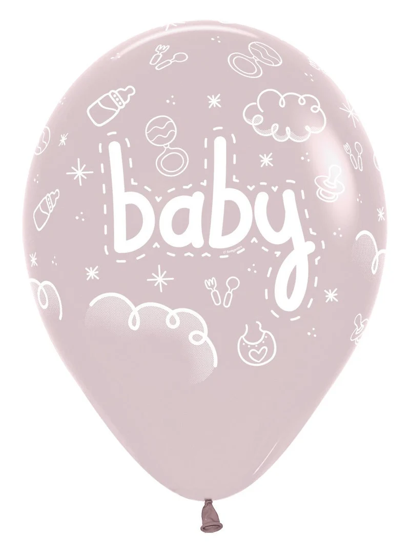 Ballonnen Baby Pastel Dusk Rose 30cm 25st