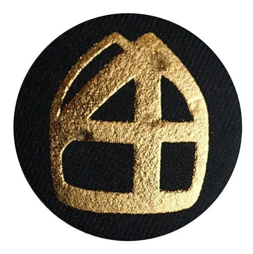 Sinterklaas Button Zwart Goud Mijter 5cm