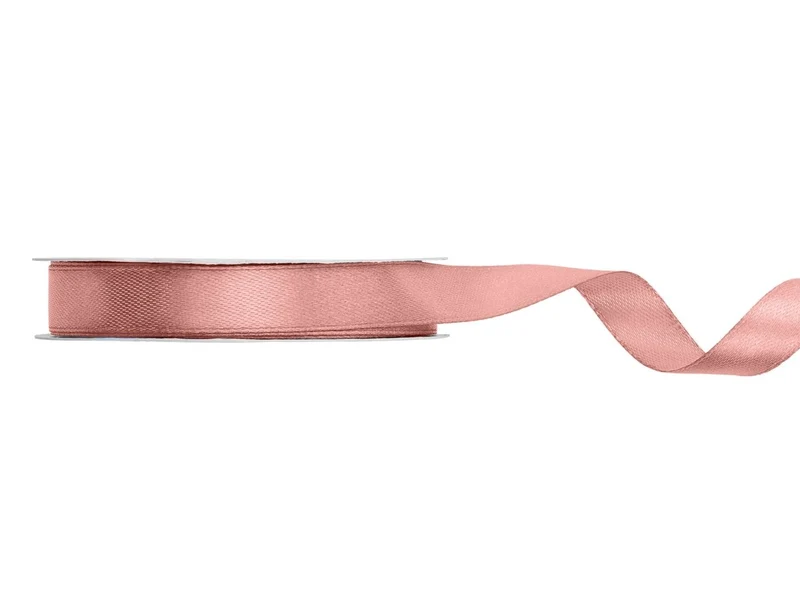 Roze Lint 12Mm Satijn Dusty 25m