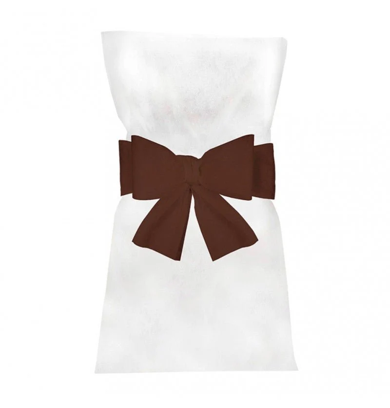 Chocolade Bruine Stoel Strik 19cm 6st