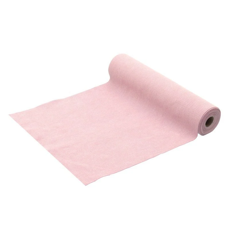 Roze Tafelloper Velvet 3m