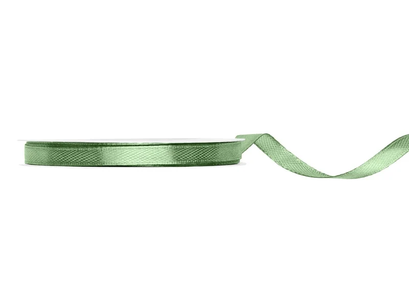 Groene Lint 6Mm Sage 25m