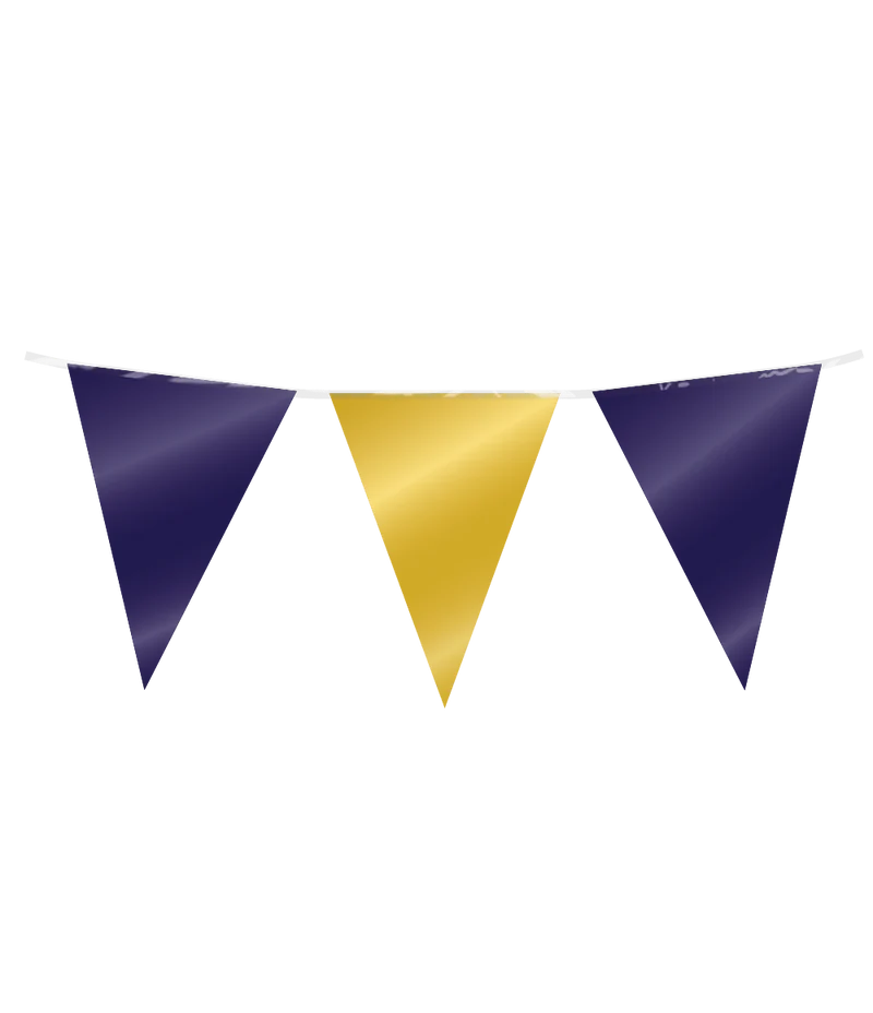 Blauw Gouden Slinger Folie 10m