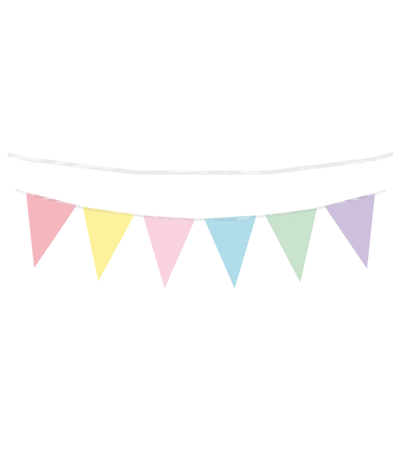 Gekleurde Slinger Pastel Folie 10m