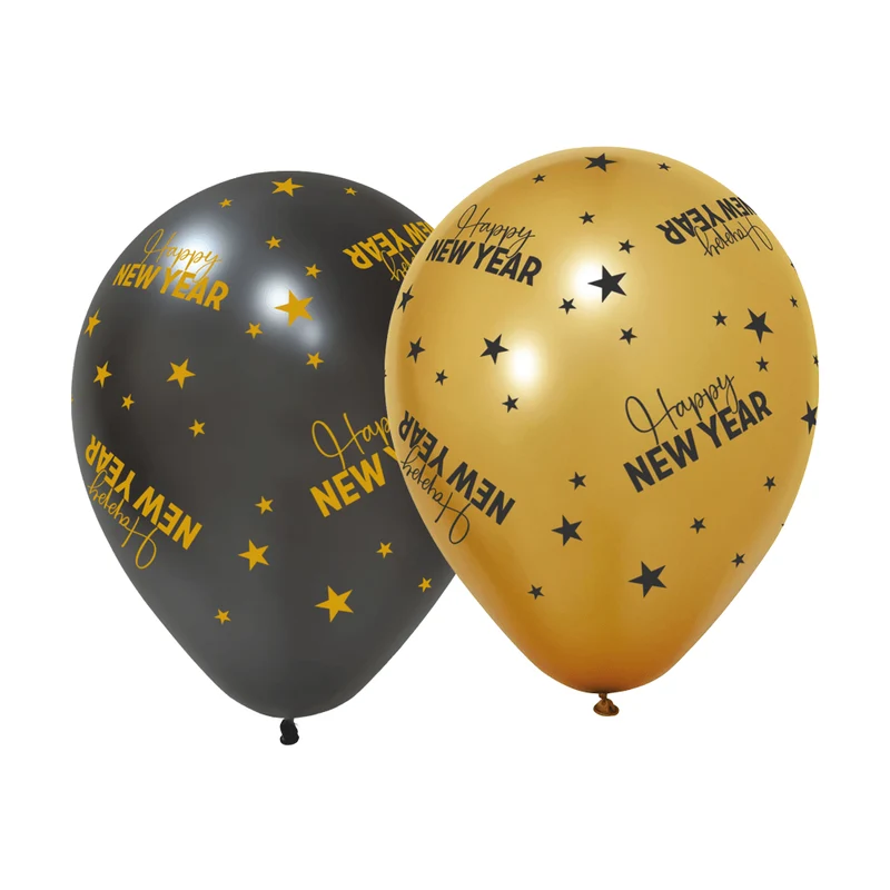 Happy New Year Ballonnen 31cm 6st