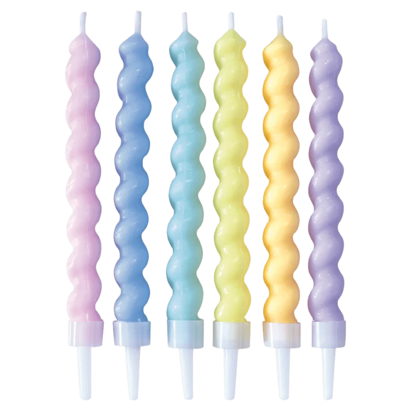 Gekleurde Kaarsen Twisted Pastel