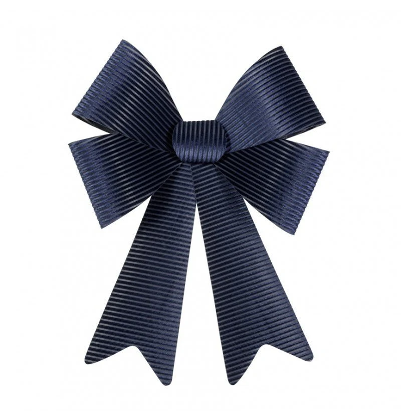 Donkerblauwe Strik Velvet 66cm
