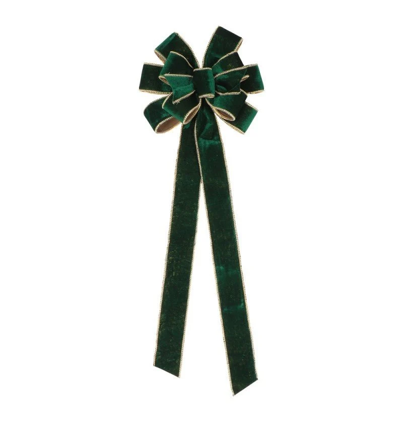 Groen Gouden Strik Velvet 78cm