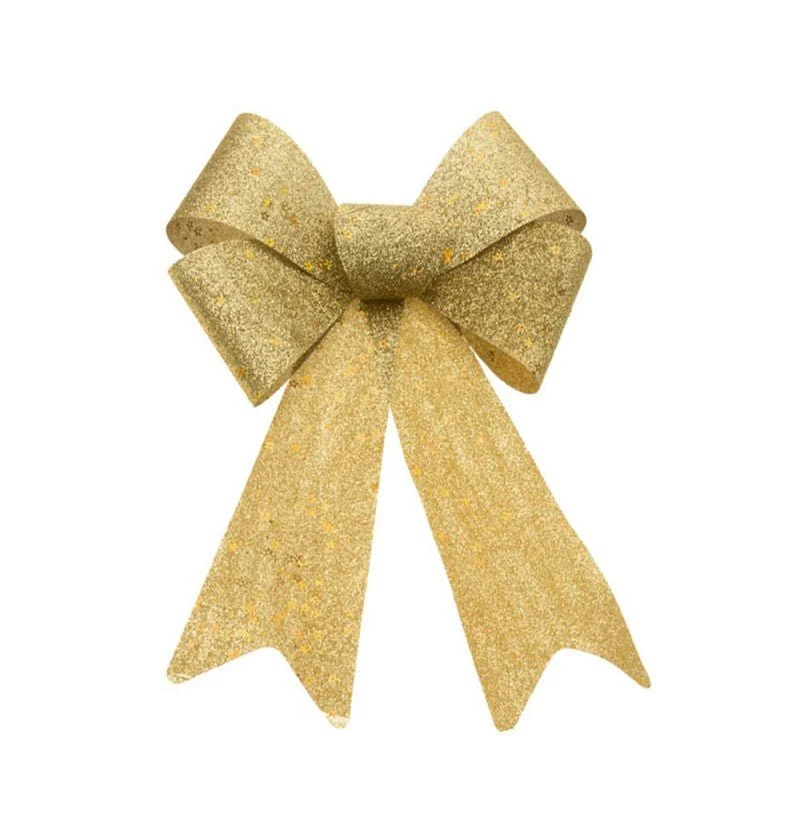 Gouden Strik Glitter 39cm