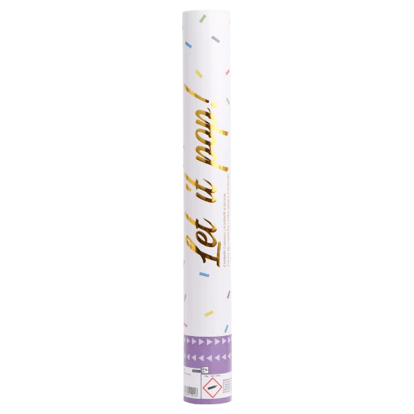Gekleurde Confetti Kanon Folie 40cm