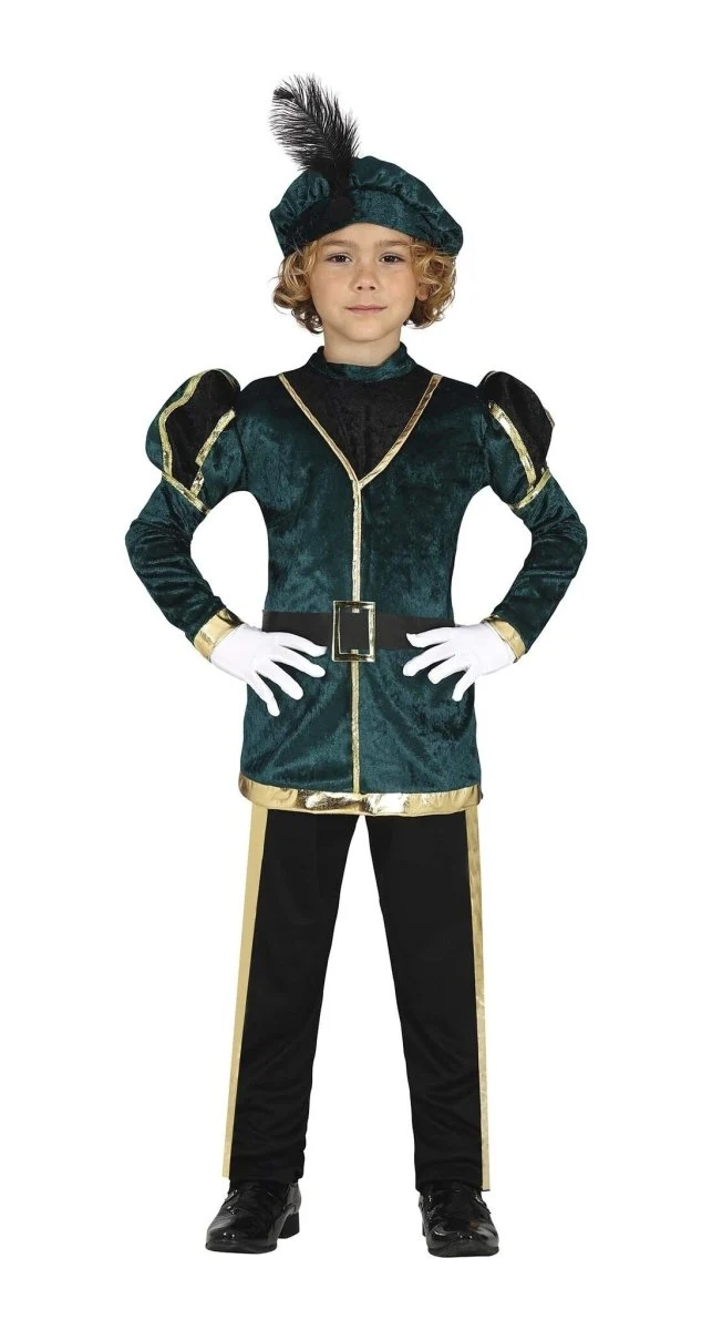 Pietenpak Kind Groen/Goud
