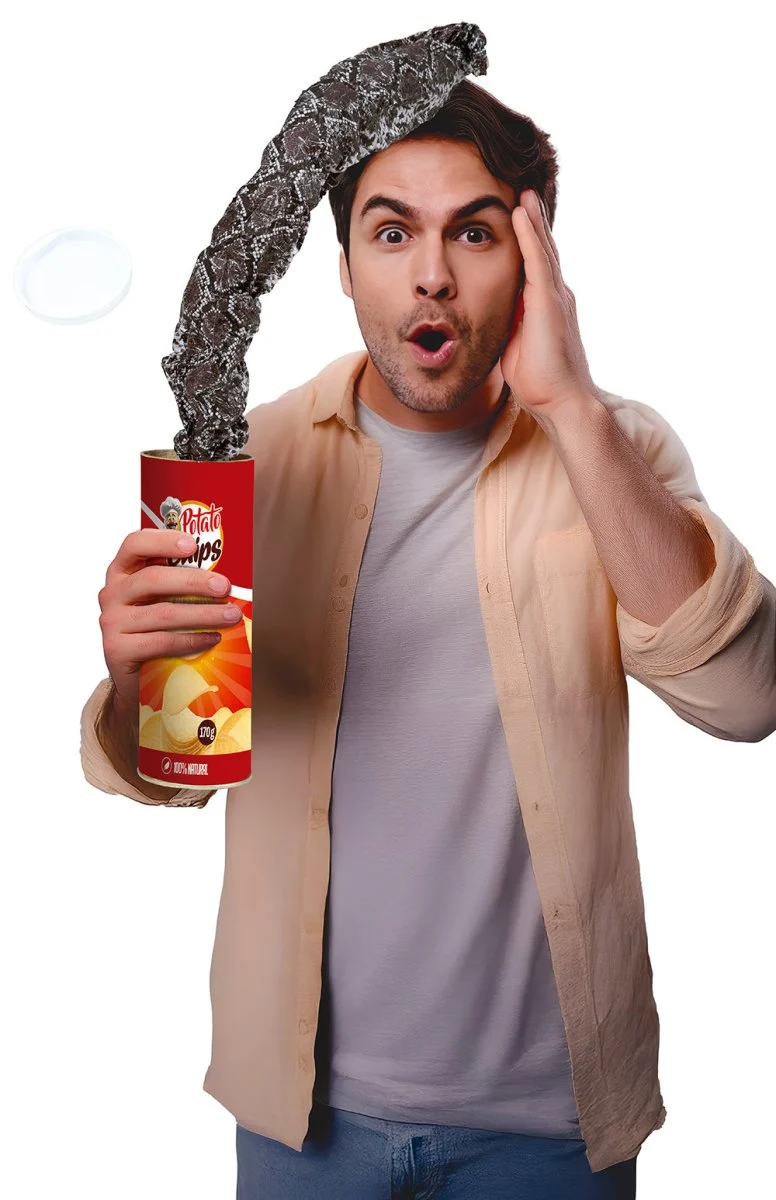 Chips Fopartikel Met Nep Slang 20cm