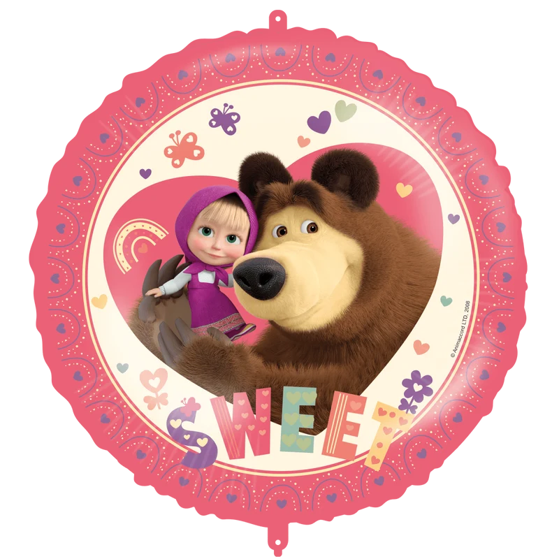 Masha En De Beer Helium Ballon Leeg 46cm