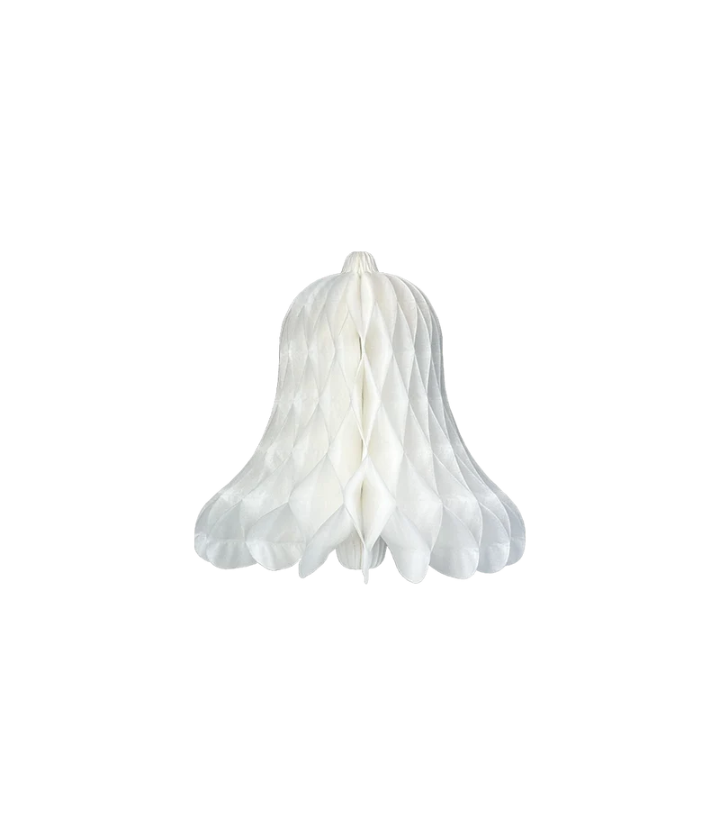 Witte Kerstklok Wit 30cm