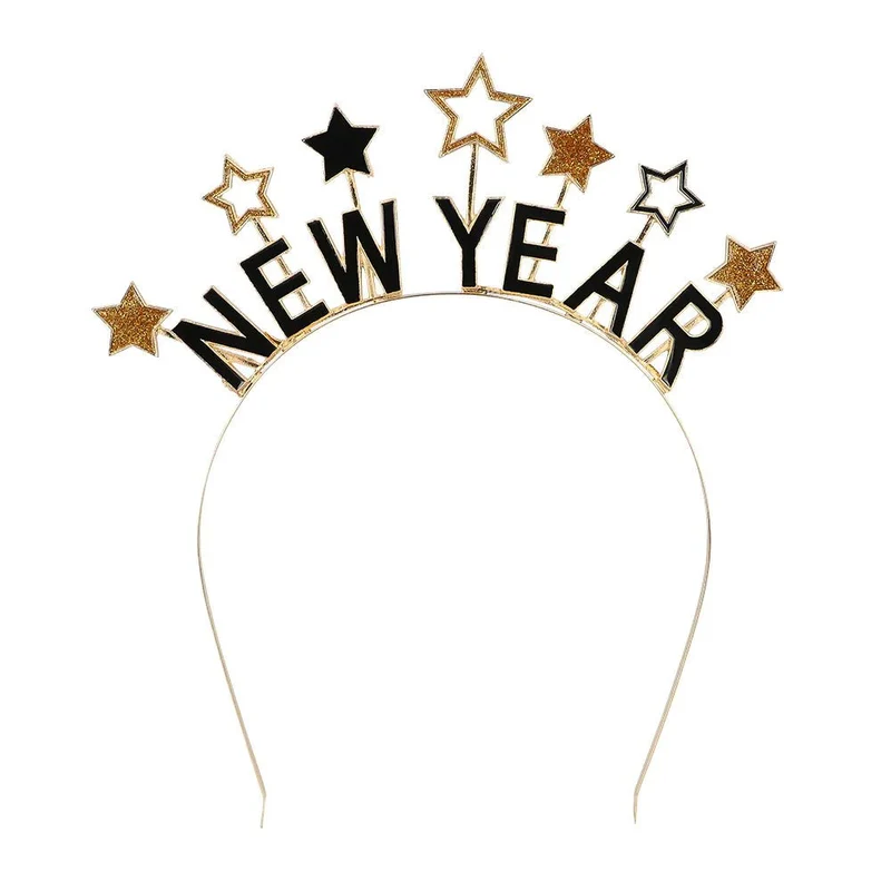 Happy New Year Haarband Sterren