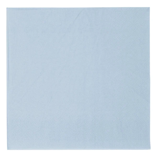 Blauwe Servetten Baby Blauw 3 Laags 33cm 20st
