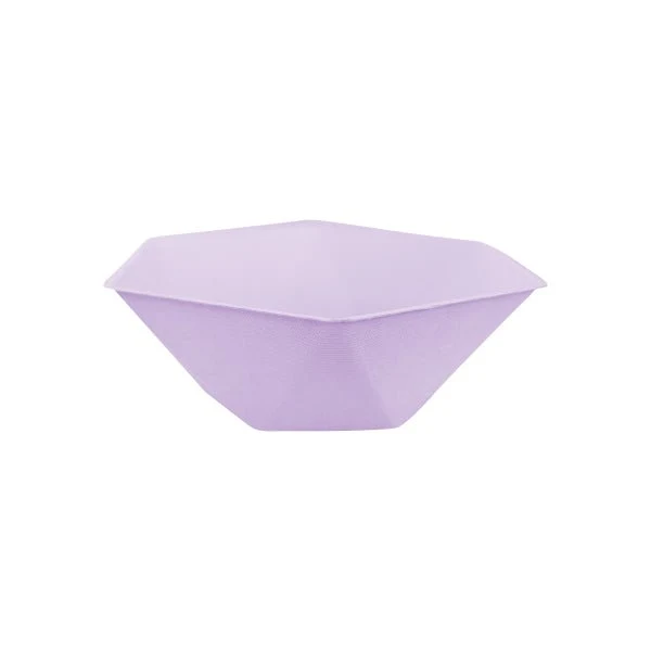 Paarse Schaaltjes Zeshoekig 15,8cm 6st