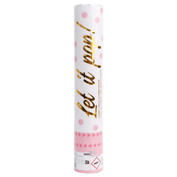 Roze Confetti Kanon 28cm