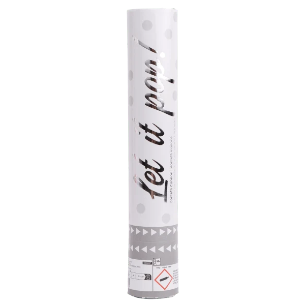 Witte Confetti Kanon 28cm