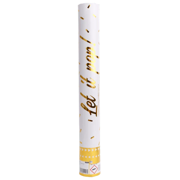 Gouden Confetti Kanon Folie 40cm