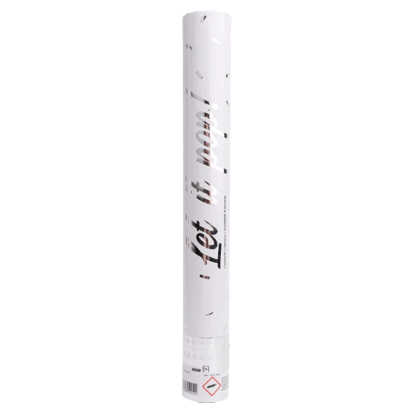 Zilveren Confetti Kanon Folie 40cm