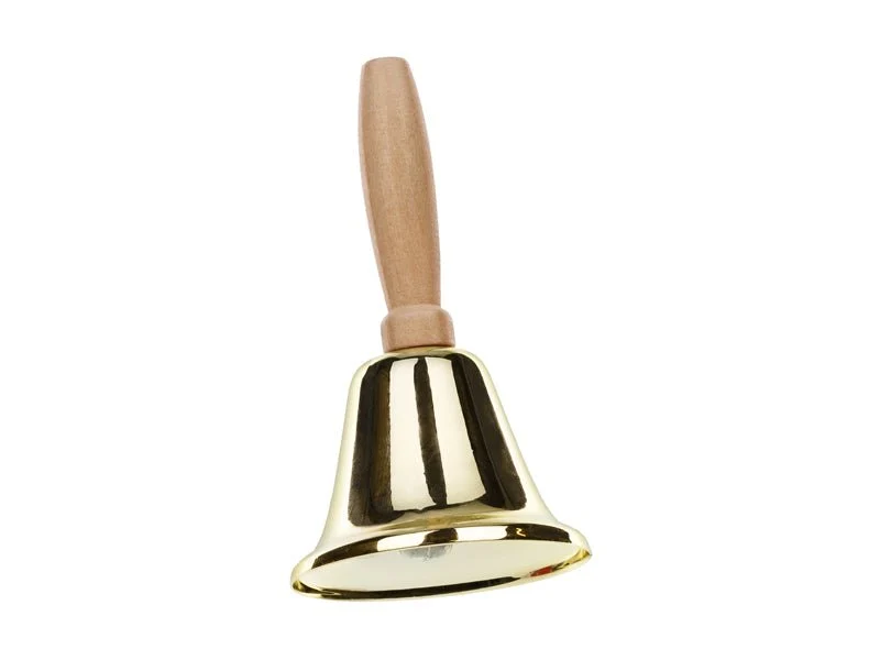 Kerstman Kerstbel Goud 11cm