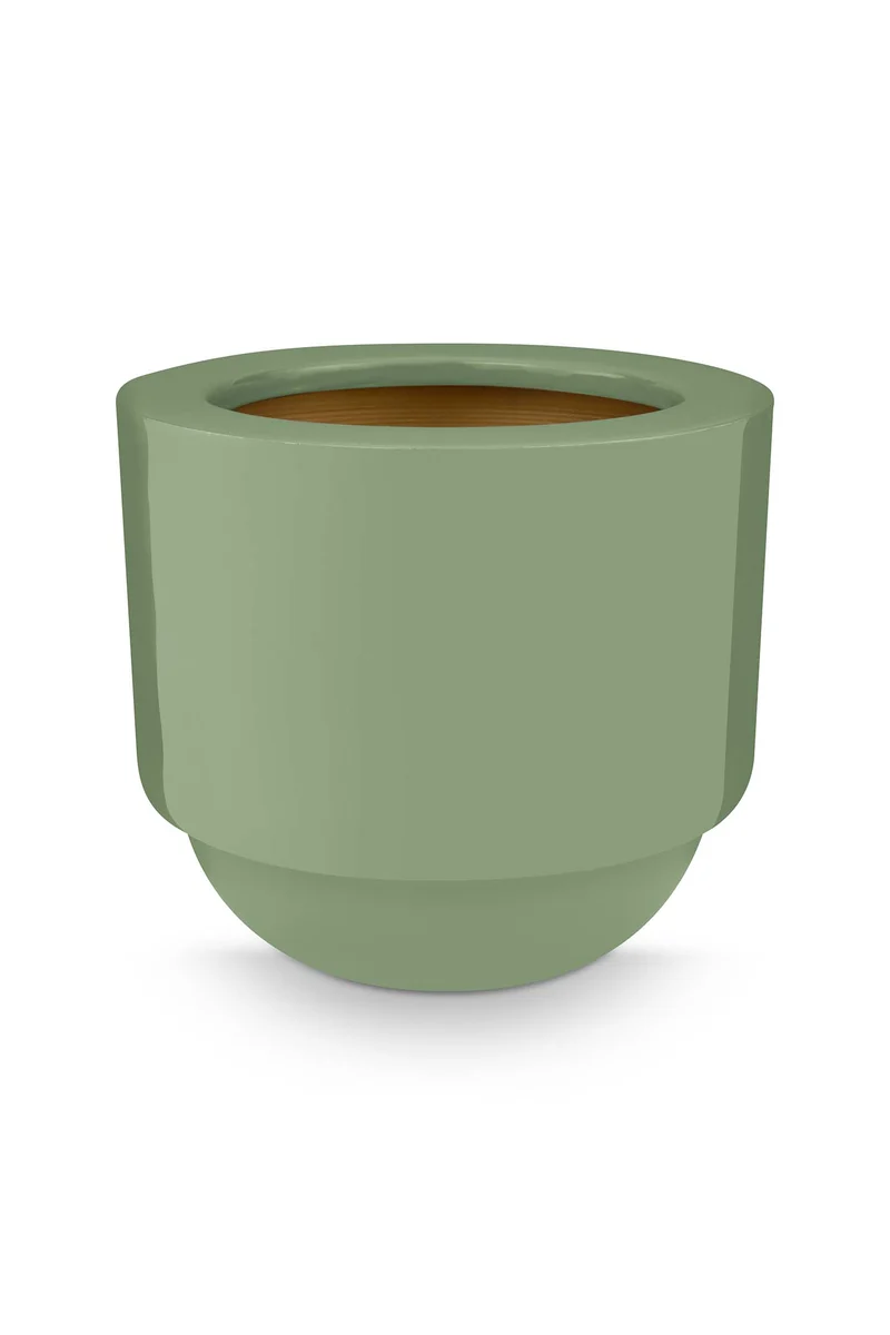 Pip Studio Bloempot Metaal Groen 24 x 24 x 21 cm