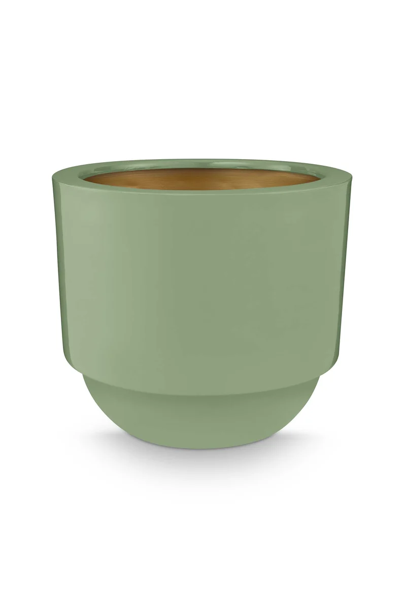 Pip Studio Bloempot Metaal Groen 40 x 40 x 35 cm