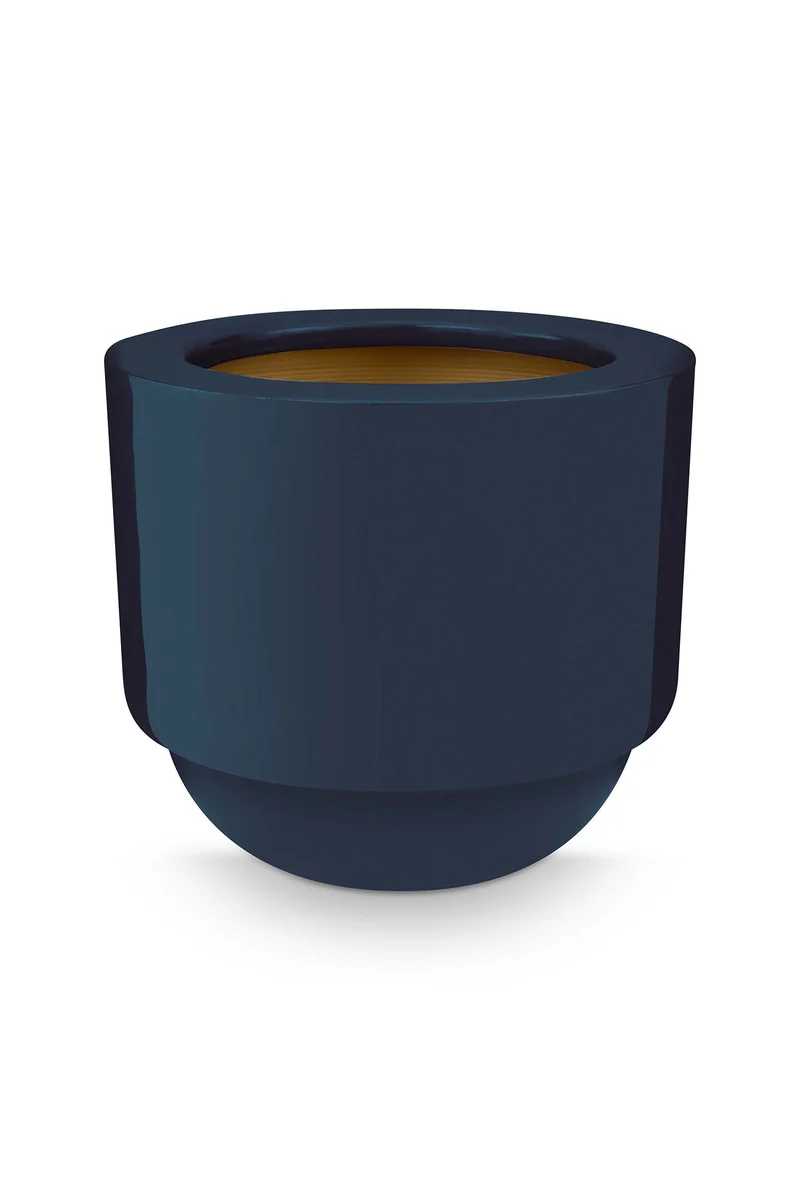 Pip Studio Bloempot Metaal Donkerblauw 24 x 24 x 21 cm