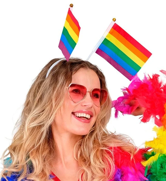 Hoofdband regenboog vlaggen