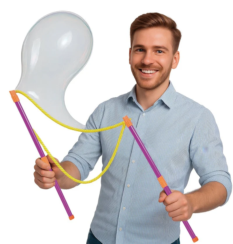 Gekleurde Bellenblaas Stok 6 delig