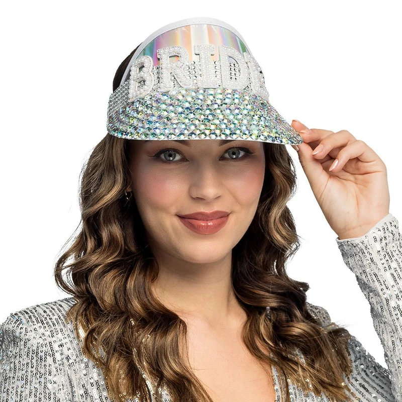 Bride Zonneklep Glitters