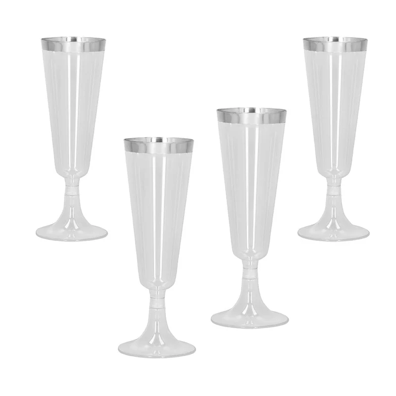 Zilveren Champagne Glazen 4st