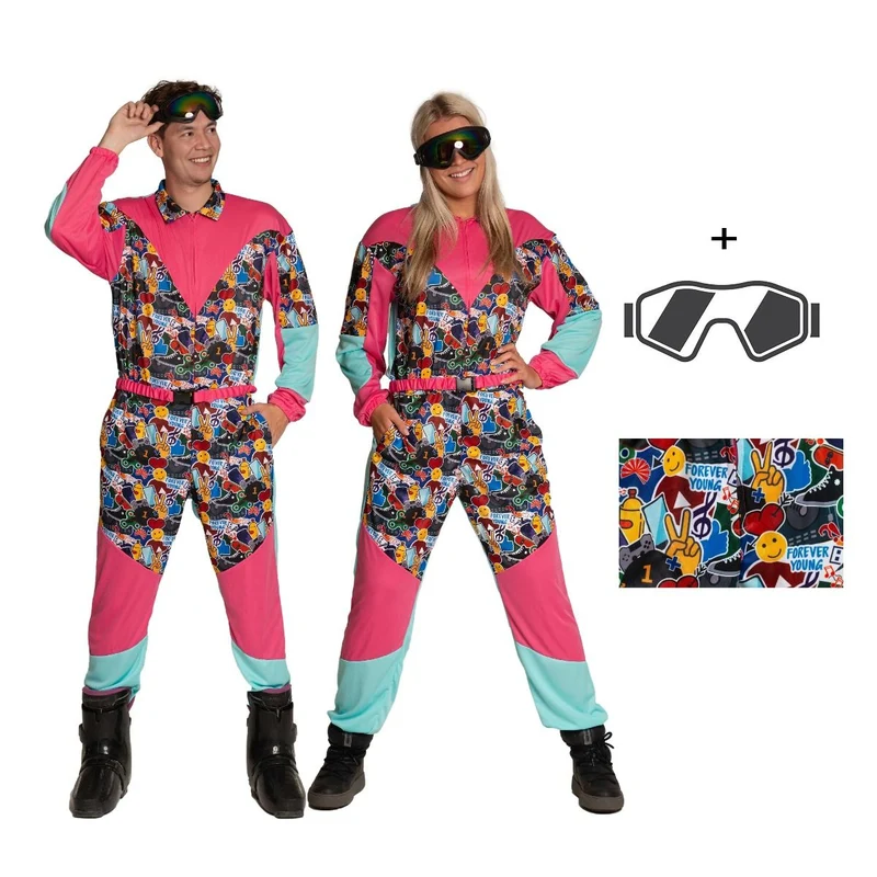 Neon 80S Skipak Gekleurd Met Bril